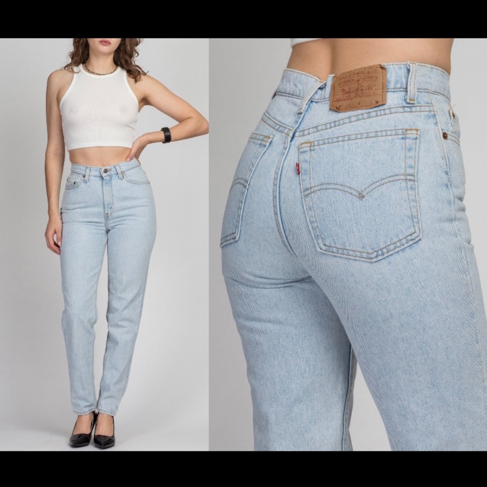 LEVI'S 512 vintage high waist slim fit tapered leg mom jeans size 8